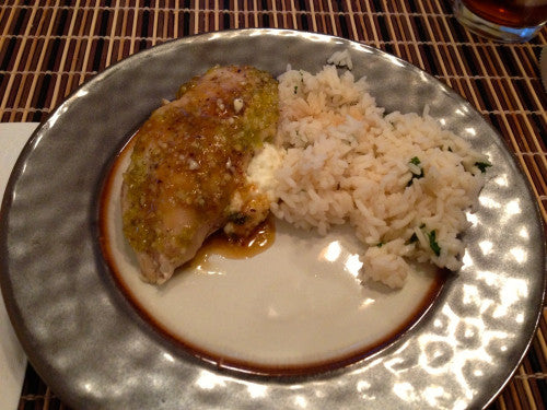 Cream Cheese and Luscombe Farm's Pepper Jelly Chicken